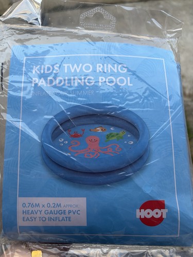 Kids two ring paddling pool - ring,