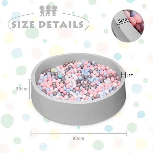 Baby ball pit round soft - round,