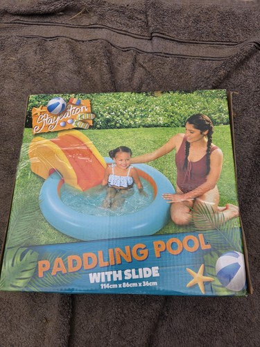 Kids paddling pool with slide - kids,