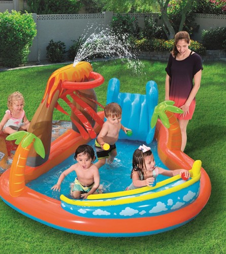 Swimming pool with slide kids - swimming,