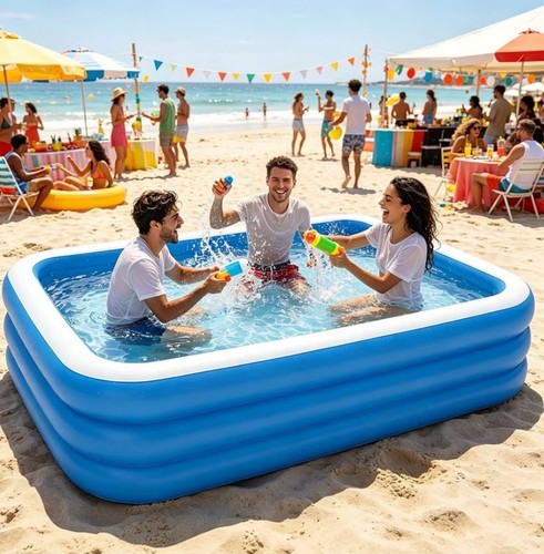Large 7ft inflatable family - large,