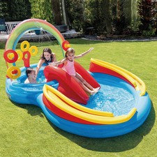 Inflatable Rainbow Water Slide